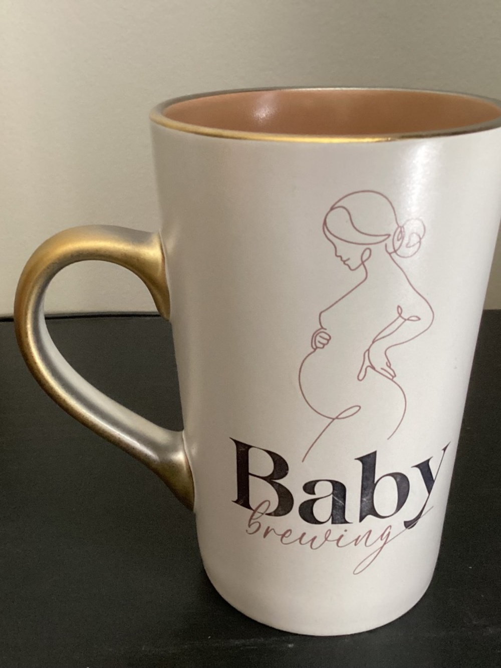‘Baby Brewing’ Tummii Pregnancy Ceramic Coffee Mug 16oz